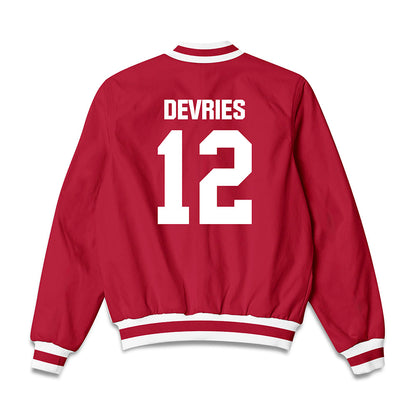 Indiana - NCAA Men's Basketball : Tucker DeVries - Bomber Jacket-1
