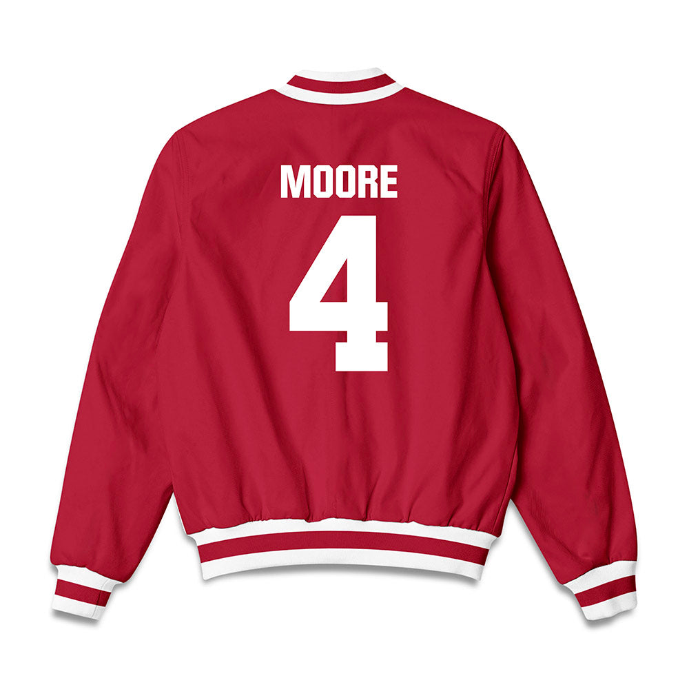 Indiana - NCAA Baseball : Will Moore - Bomber Jacket-1