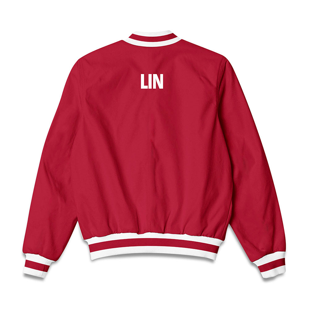 Indiana - NCAA Women's Tennis : Li-Hsin Lin - Bomber Jacket-1