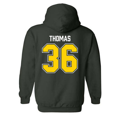 UVM - NCAA Men's Lacrosse : John Thomas - Classic Shersey Hooded Sweatshirt-1