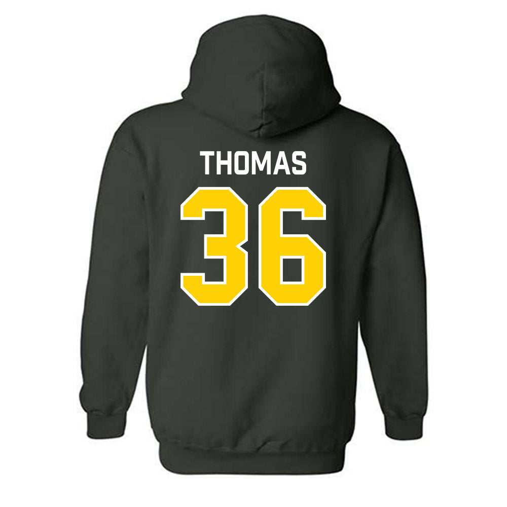 UVM - NCAA Men's Lacrosse : John Thomas - Classic Shersey Hooded Sweatshirt-1