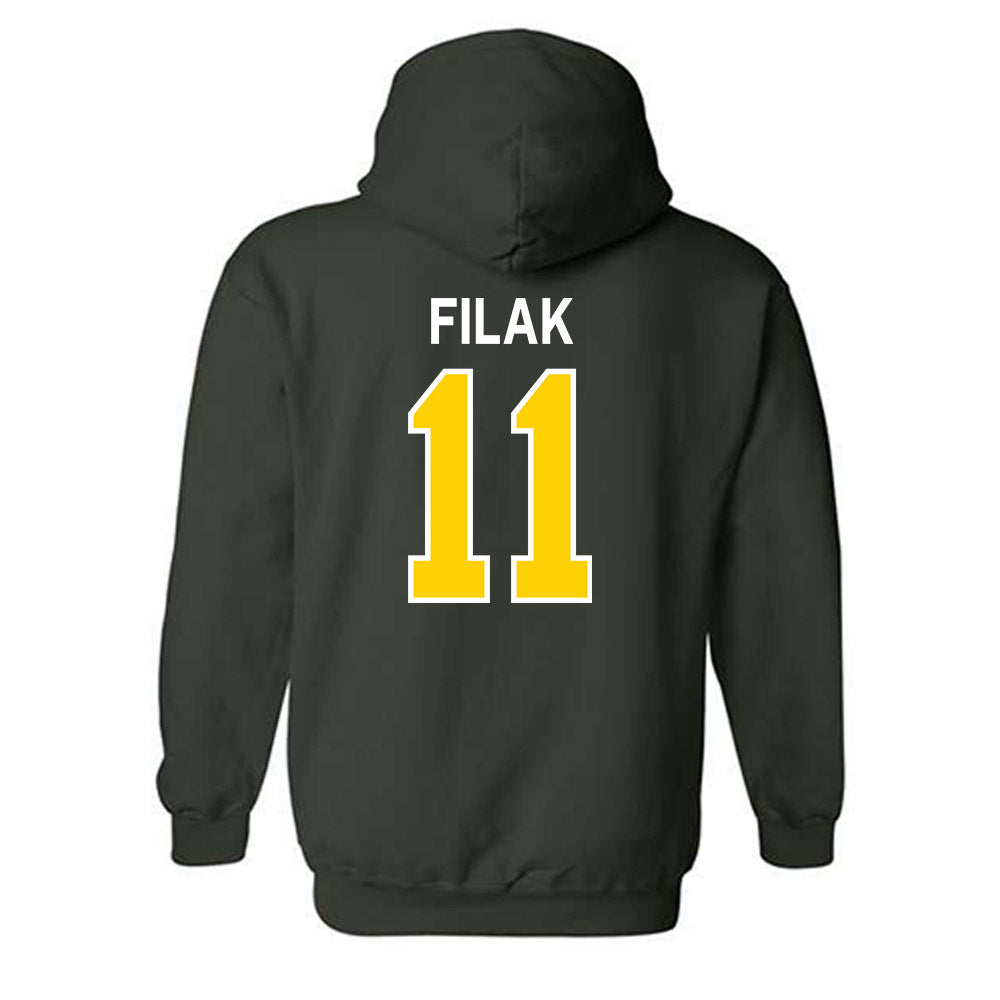 UVM - NCAA Men's Ice Hockey : Zach Filak - Classic Shersey Hooded Sweatshirt-1