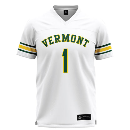 UVM - NCAA Men's Lacrosse : Walter Zhao - White Lacrosse Jersey -0