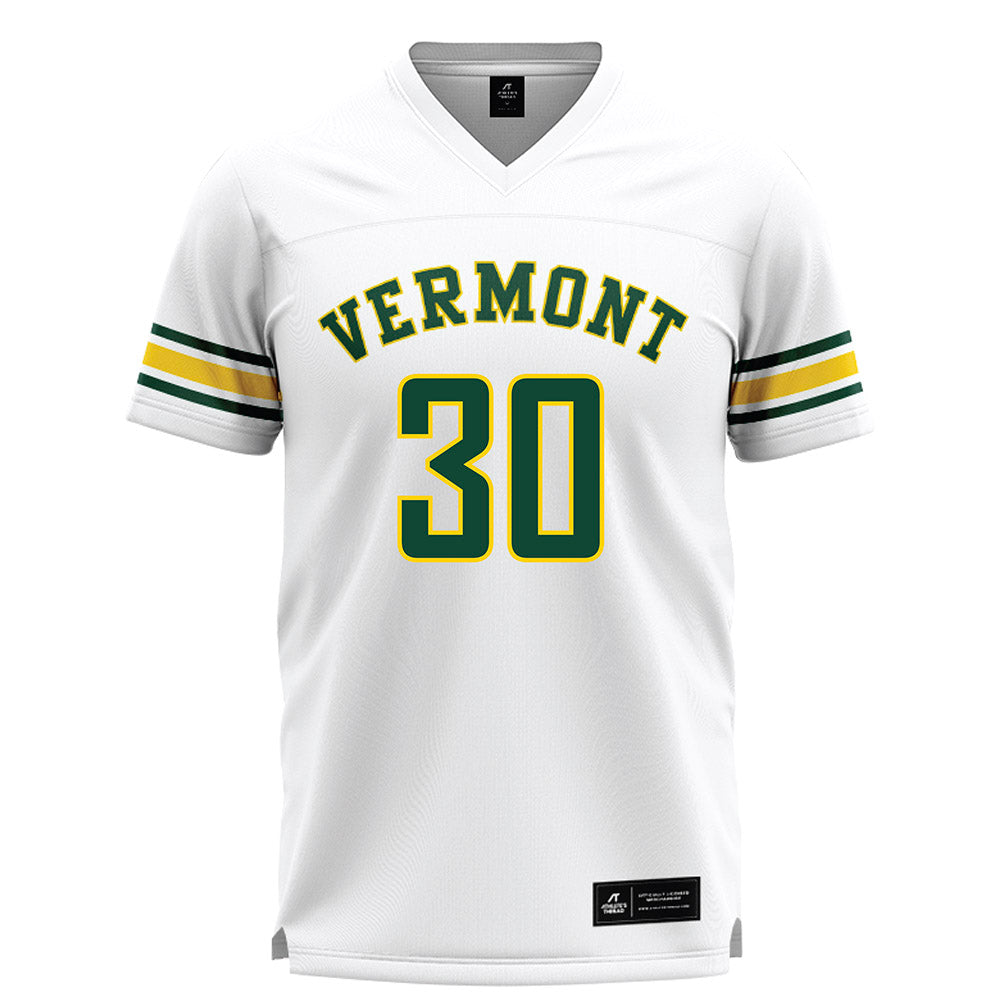 UVM - NCAA Men's Lacrosse : Connor Huguenard - White Lacrosse Jersey -0