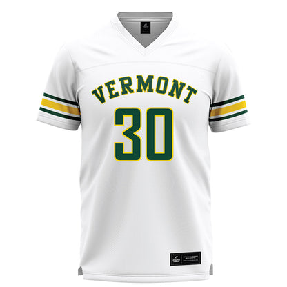 UVM - NCAA Men's Lacrosse : Connor Huguenard - White Lacrosse Jersey -0