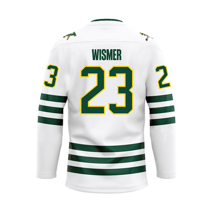 UVM - NCAA Men's Ice Hockey : Jax Wismer - White Hockey Jersey-1