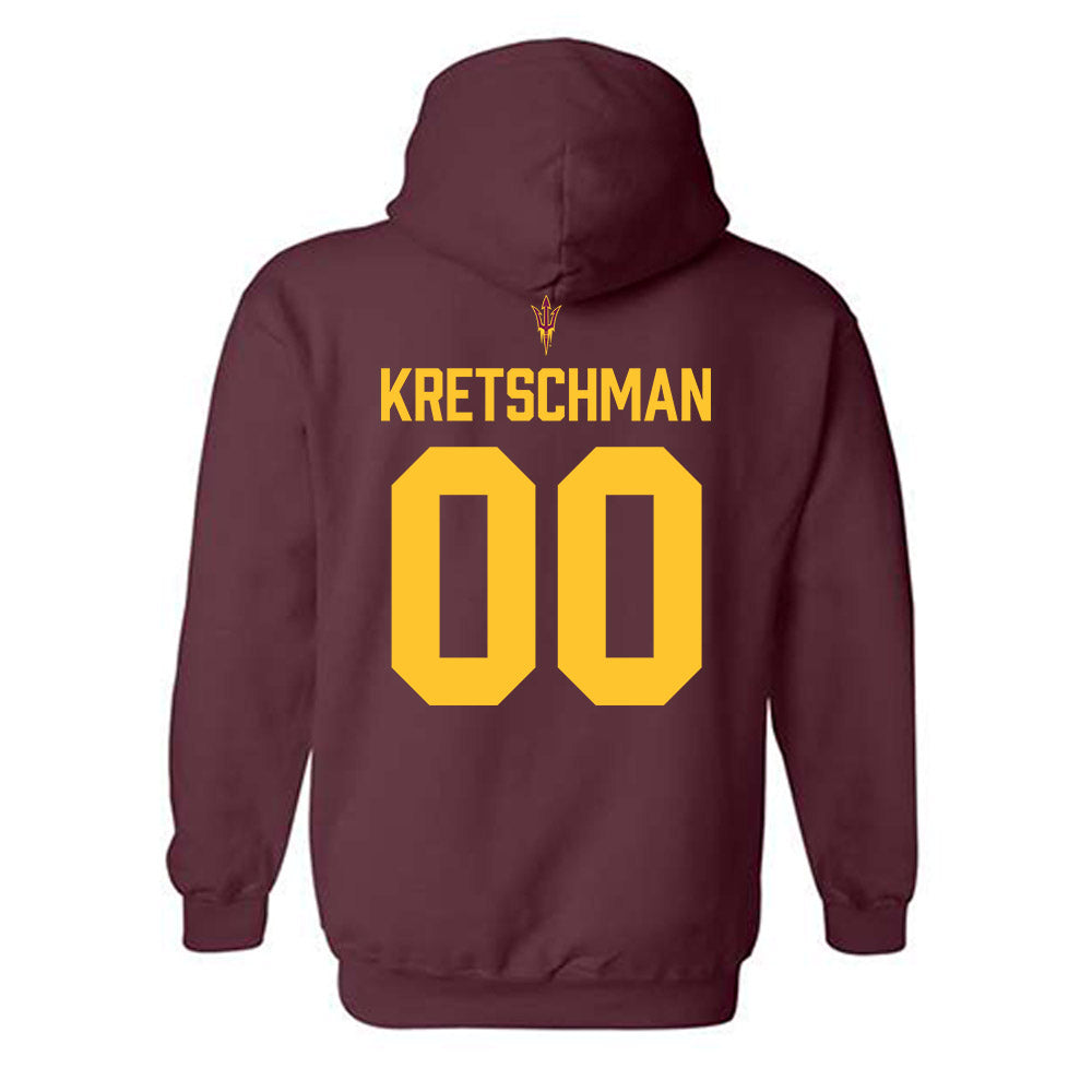 Arizona State - NCAA Beach Volleyball : Ava Kretschman - Hooded Sweatshirt-4