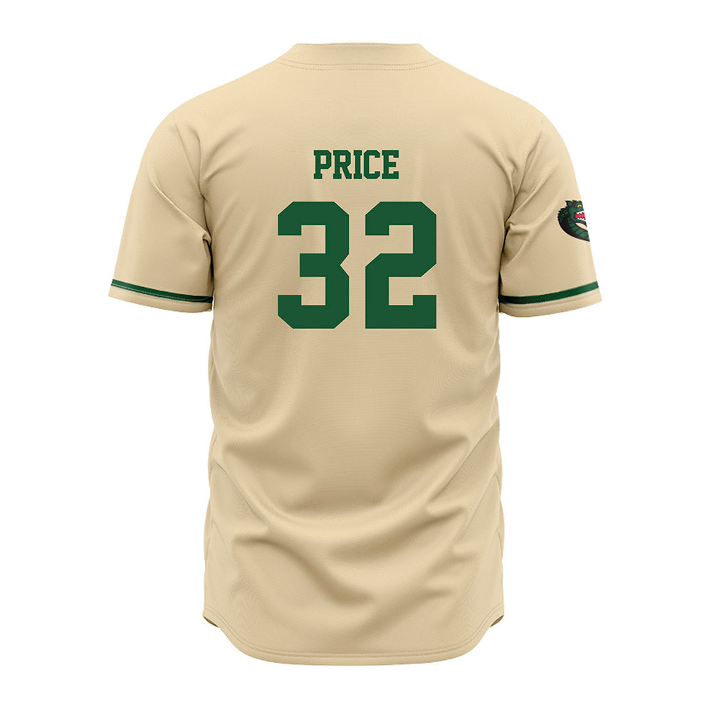 UAB - NCAA Baseball : Max Price - Cream Jersey-1
