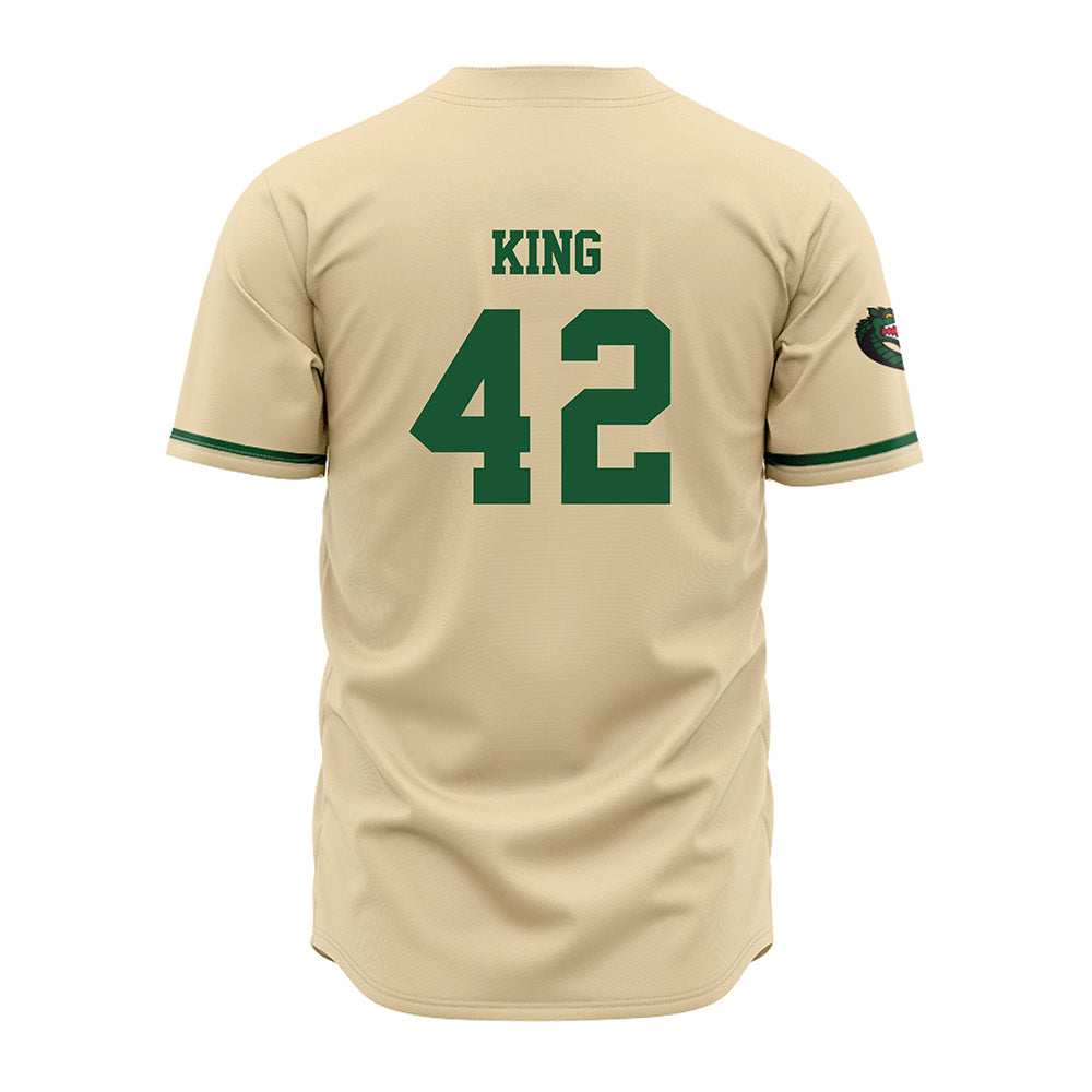 UAB - NCAA Baseball : Blake King - Cream Jersey-1