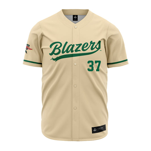 UAB - NCAA Baseball : Justin Hicks - Cream Jersey-0