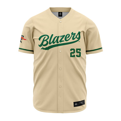 UAB - NCAA Baseball : Cole Cheatham - Cream Jersey-0