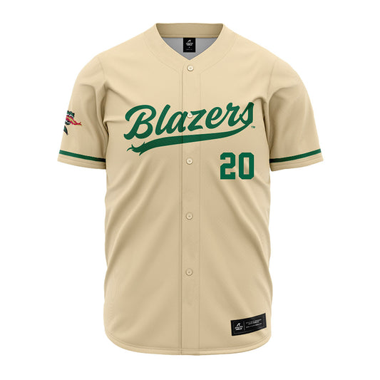 UAB - NCAA Baseball : Baylor Roberts - Cream Jersey-0