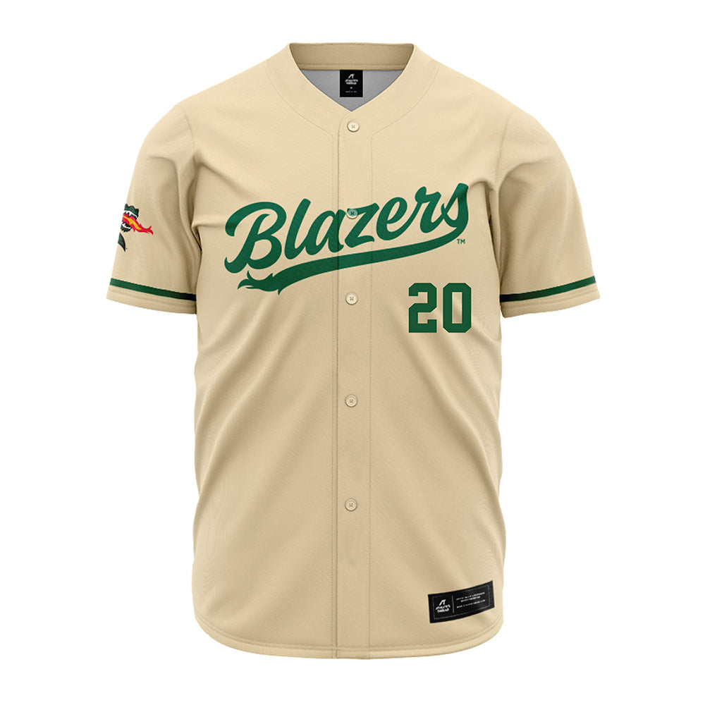 UAB - NCAA Baseball : Baylor Roberts - Cream Jersey-0
