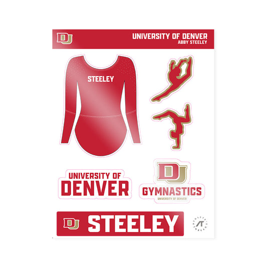 DU - NCAA Women's Gymnastics : Abby Steeley - Sticker Sheet-0