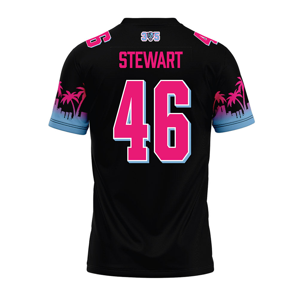 FIU - NCAA Football : Jacorey Stewart - Vice Black Premium Football Jersey-1