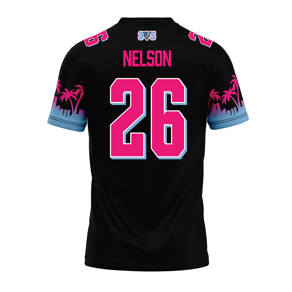 FIU - NCAA Football : Eric Nelson - Vice Black Premium Football Jersey-1