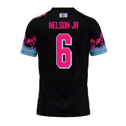 FIU - NCAA Football : Eric Nelson Jr - Vice Black Premium Football Jersey-1