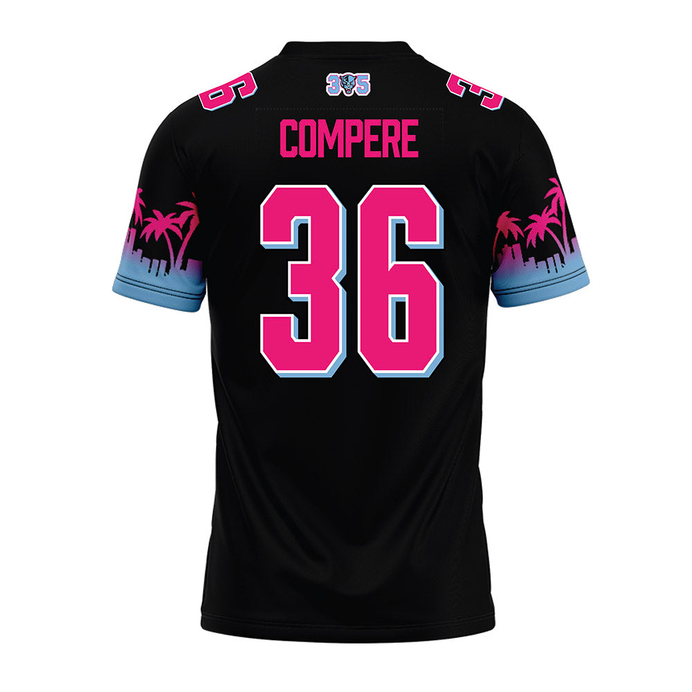 FIU - NCAA Football : Justin Compere - Vice Black Premium Football Jersey-1