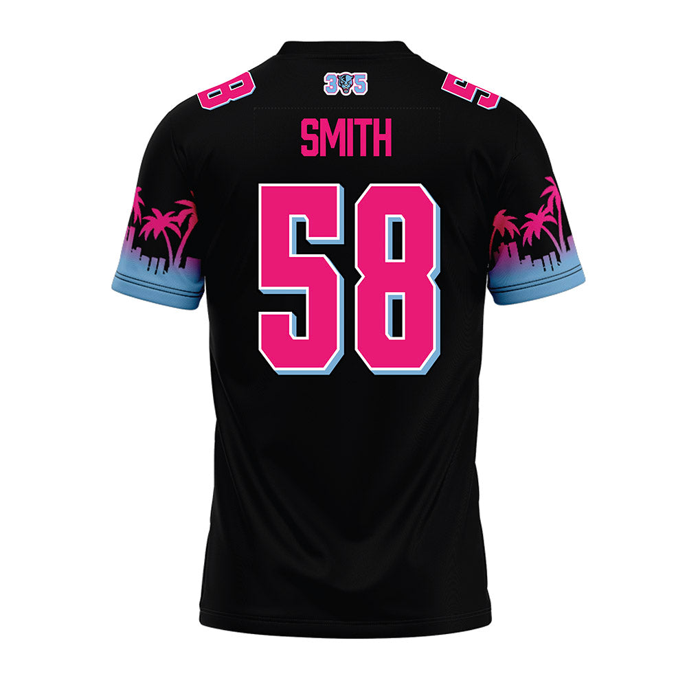 FIU - NCAA Football : Jeremy Smith - Vice Black Premium Football Jersey-1