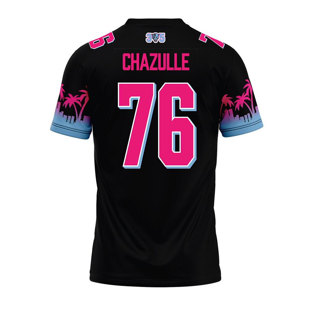 FIU - NCAA Football : Samson Chazulle - Vice Black Premium Football Jersey-1