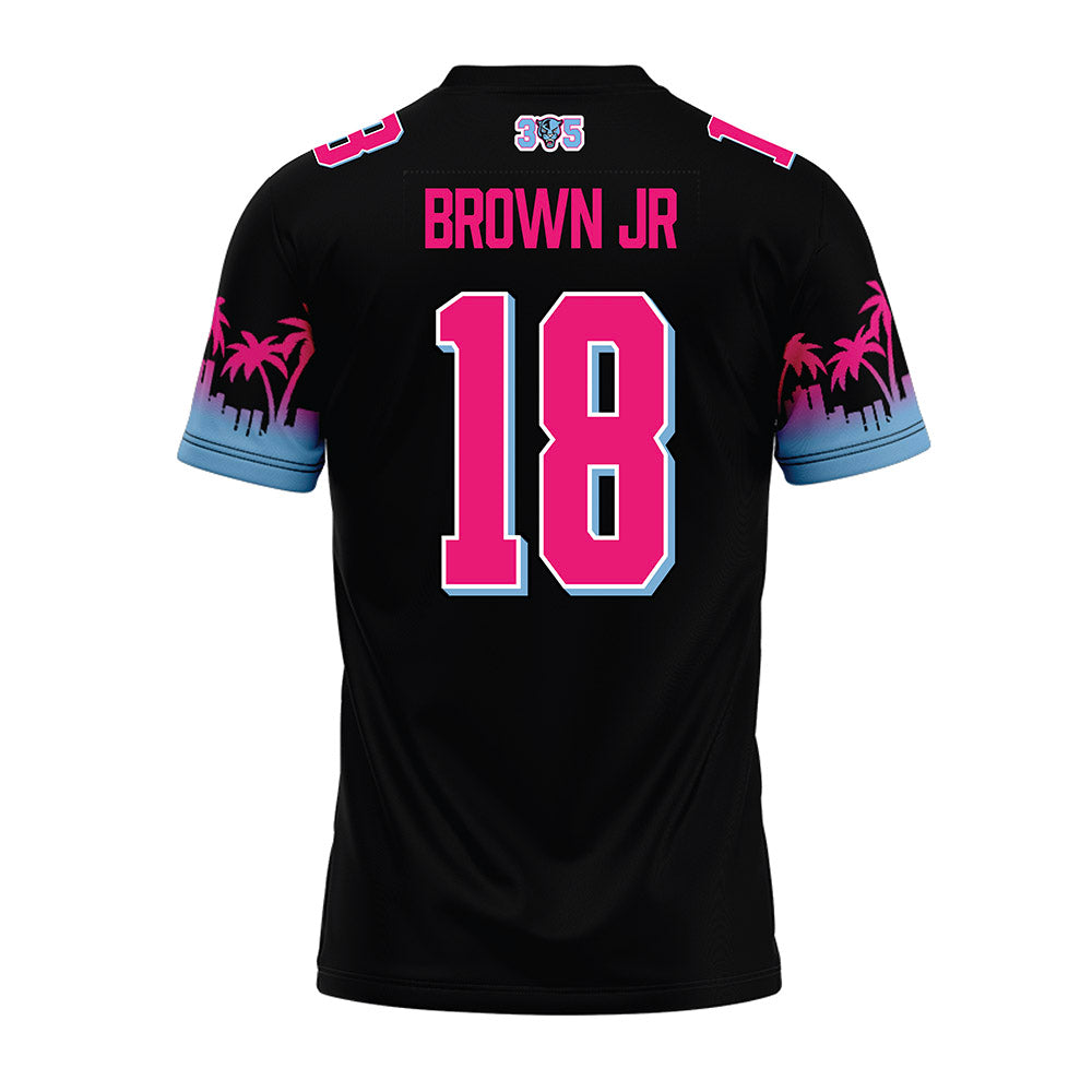 FIU - NCAA Football : Andre Brown Jr - Vice Black Premium Football Jersey-1
