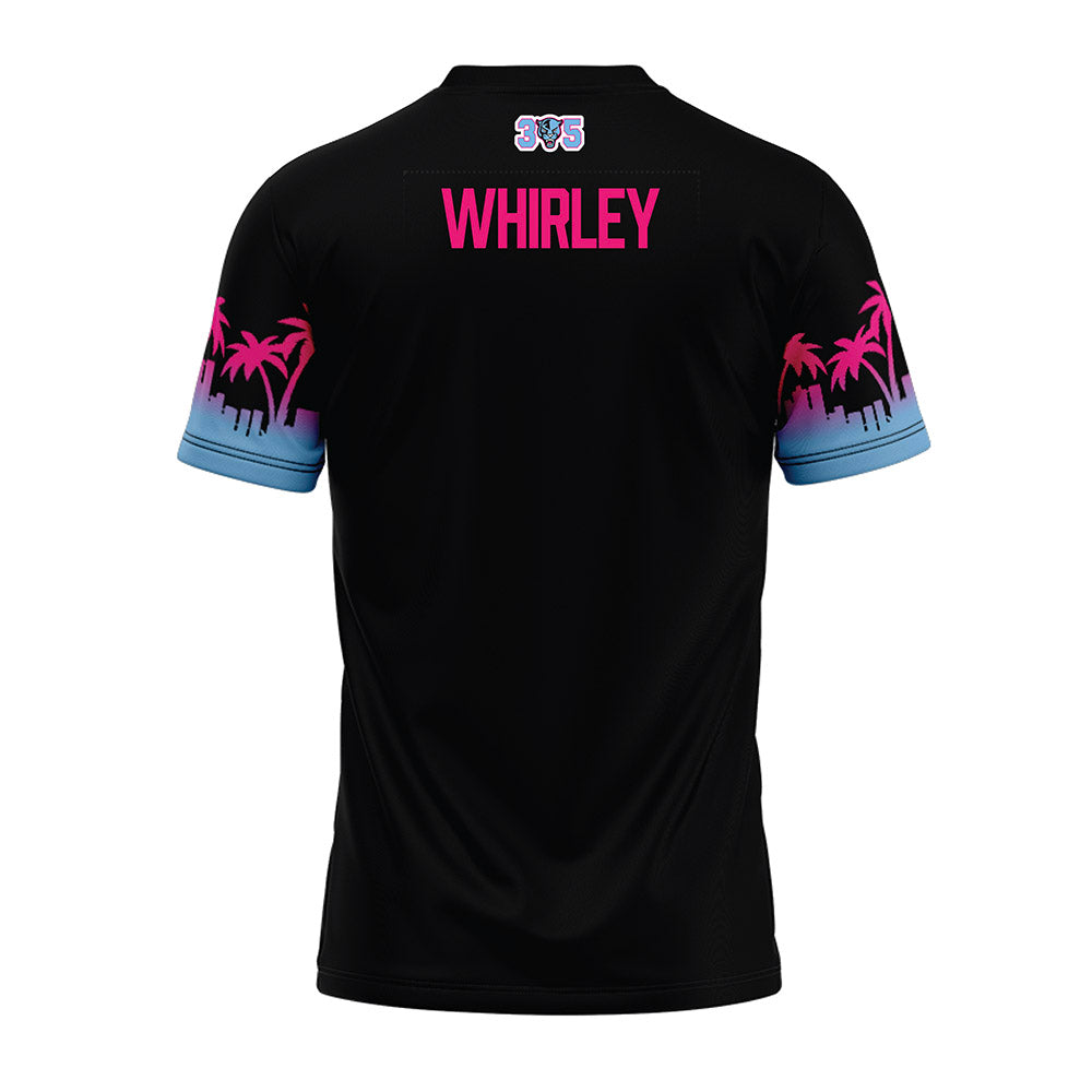 FIU - NCAA Football : Trey Whirley - Vice Black Premium Football Jersey-1