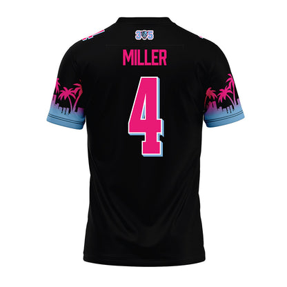 FIU - NCAA Football : Wesley Miller - Vice Black Premium Football Jersey-1