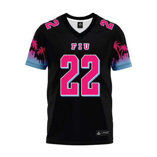 FIU - NCAA Football : Sterling Joseph - Vice Black Premium Football Jersey-0