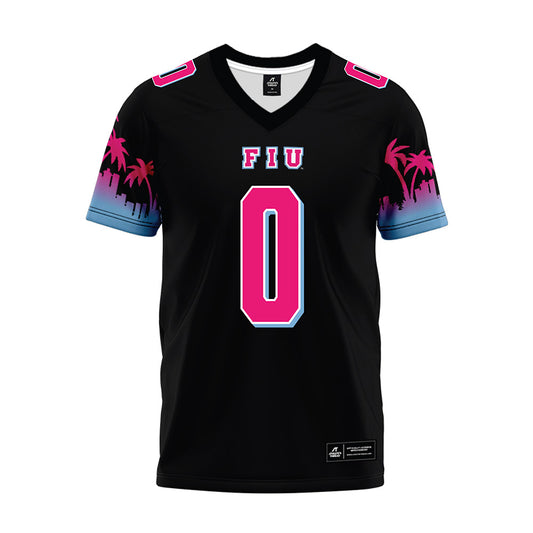 FIU - NCAA Football : Da'Vontae Floyd - Vice Black Premium Football Jersey-0