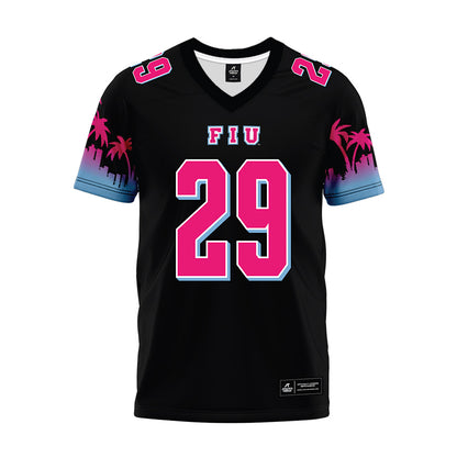 FIU - NCAA Football : Kiyante Ingram - Vice Black Premium Football Jersey-0