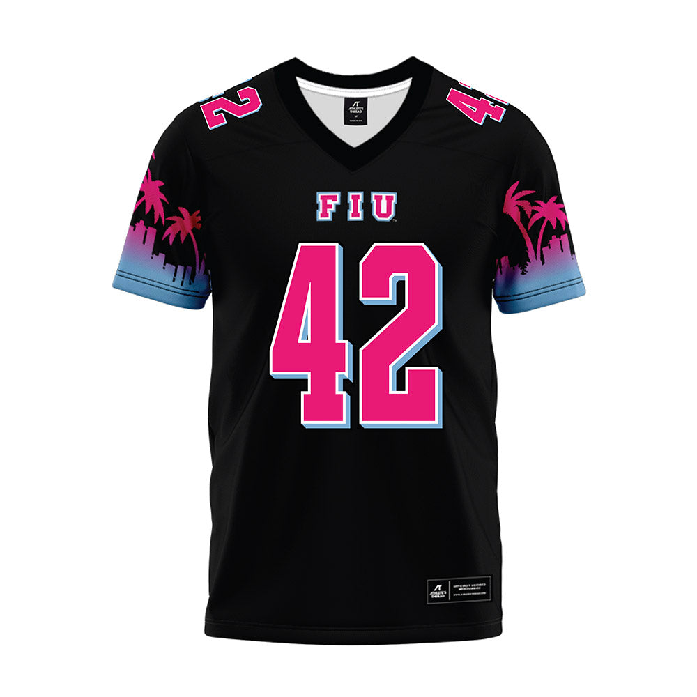 FIU - NCAA Football : Kani Smith - Vice Black Premium Football Jersey-0