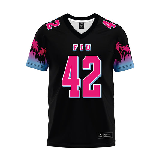 FIU - NCAA Football : Kani Smith - Vice Black Premium Football Jersey-0