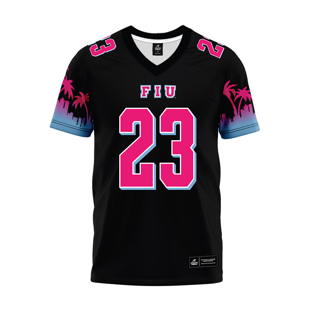 FIU - NCAA Football : Jakari Johnson - Vice Black Premium Football Jersey-0