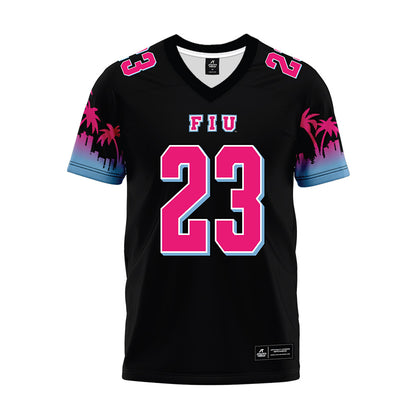FIU - NCAA Football : Jakari Johnson - Vice Black Premium Football Jersey-0