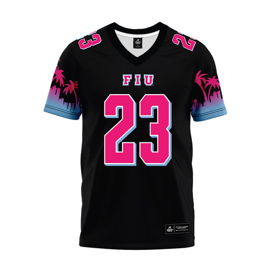 FIU - NCAA Football : Jakari Johnson - Vice Black Premium Football Jersey-0