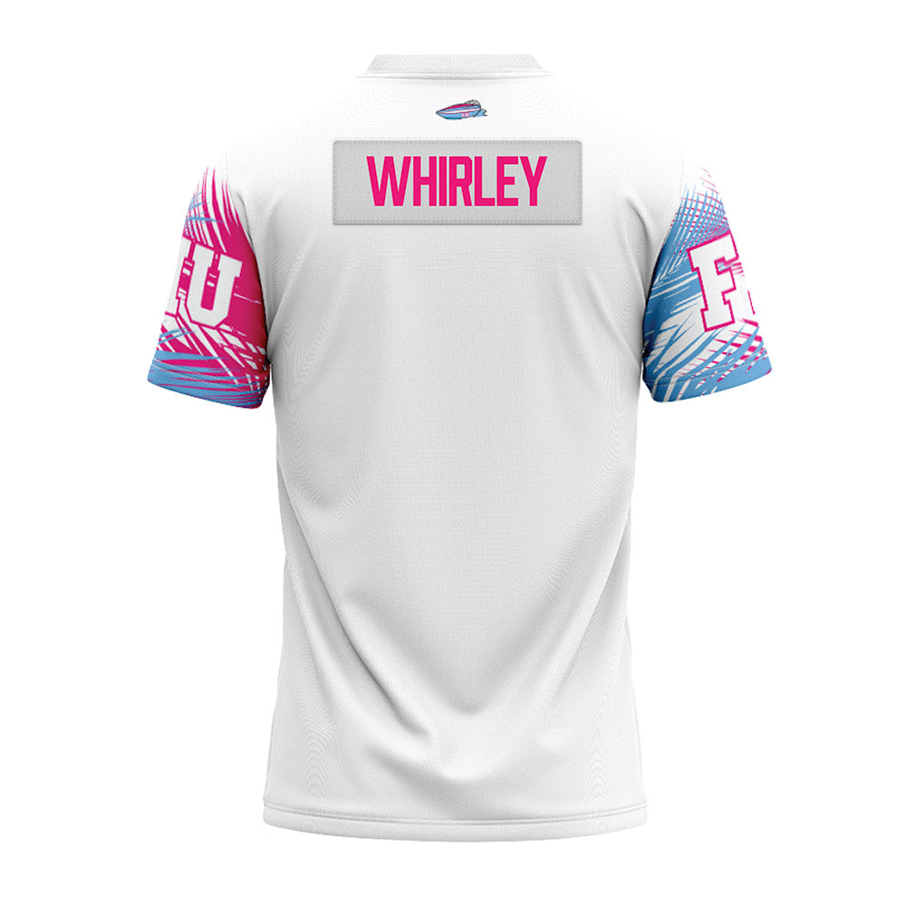 FIU - NCAA Football : Trey Whirley - Vice White Premium Football Jersey-1