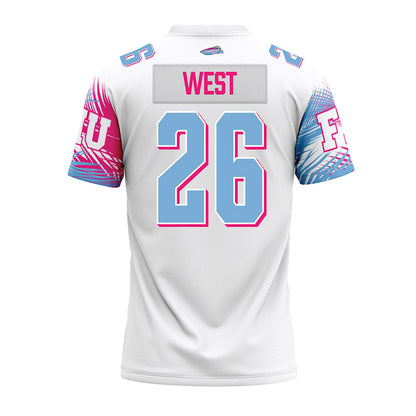 FIU - NCAA Football : Zay West - Vice White Premium Football Jersey-1
