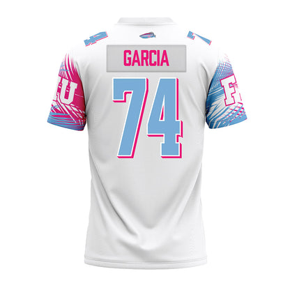 FIU - NCAA Football : Matias Garcia - Vice White Premium Football Jersey-1