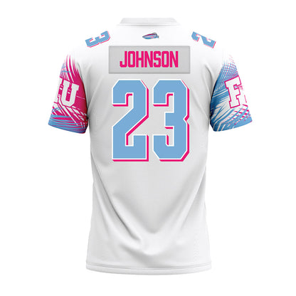 FIU - NCAA Football : Jakari Johnson - Vice White Premium Football Jersey-1