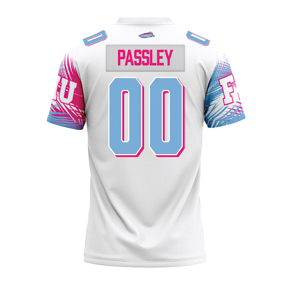 FIU - NCAA Football : Ayden Passley - Vice White Premium Football Jersey-1