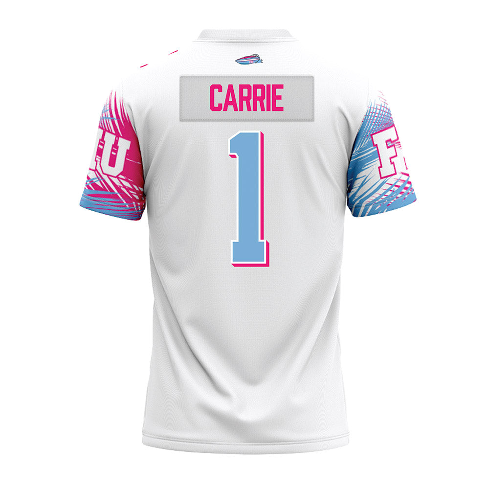 FIU - NCAA Football : Anthony Carrie - Vice White Premium Football Jersey-1