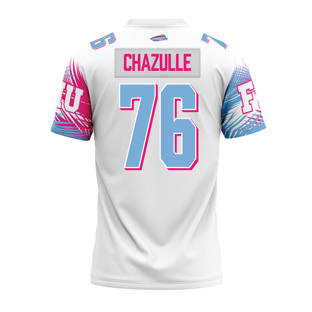 FIU - NCAA Football : Samson Chazulle - Vice White Premium Football Jersey-1