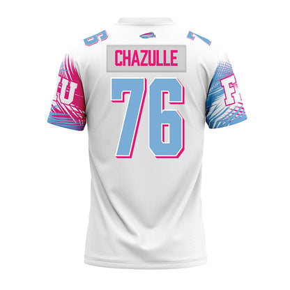 FIU - NCAA Football : Samson Chazulle - Vice White Premium Football Jersey-1