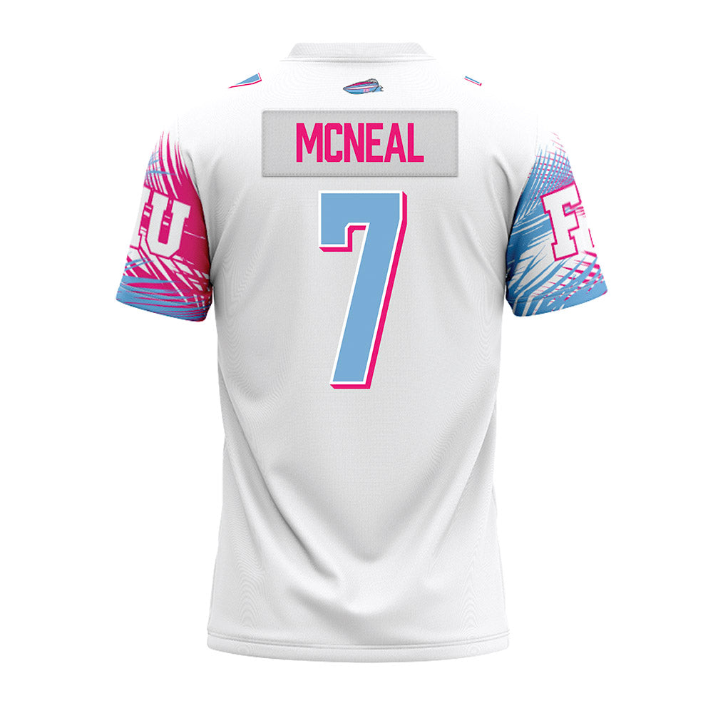FIU - NCAA Football : Kyle McNeal - Vice White Premium Football Jersey-1