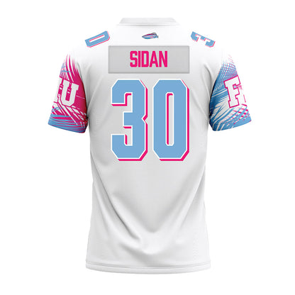 FIU - NCAA Football : Noah Sidan - Vice White Premium Football Jersey-1