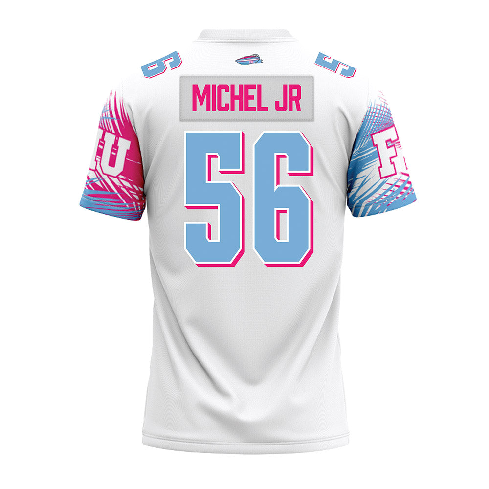 FIU - NCAA Football : Marc Michel Jr - Vice White Premium Football Jersey-1