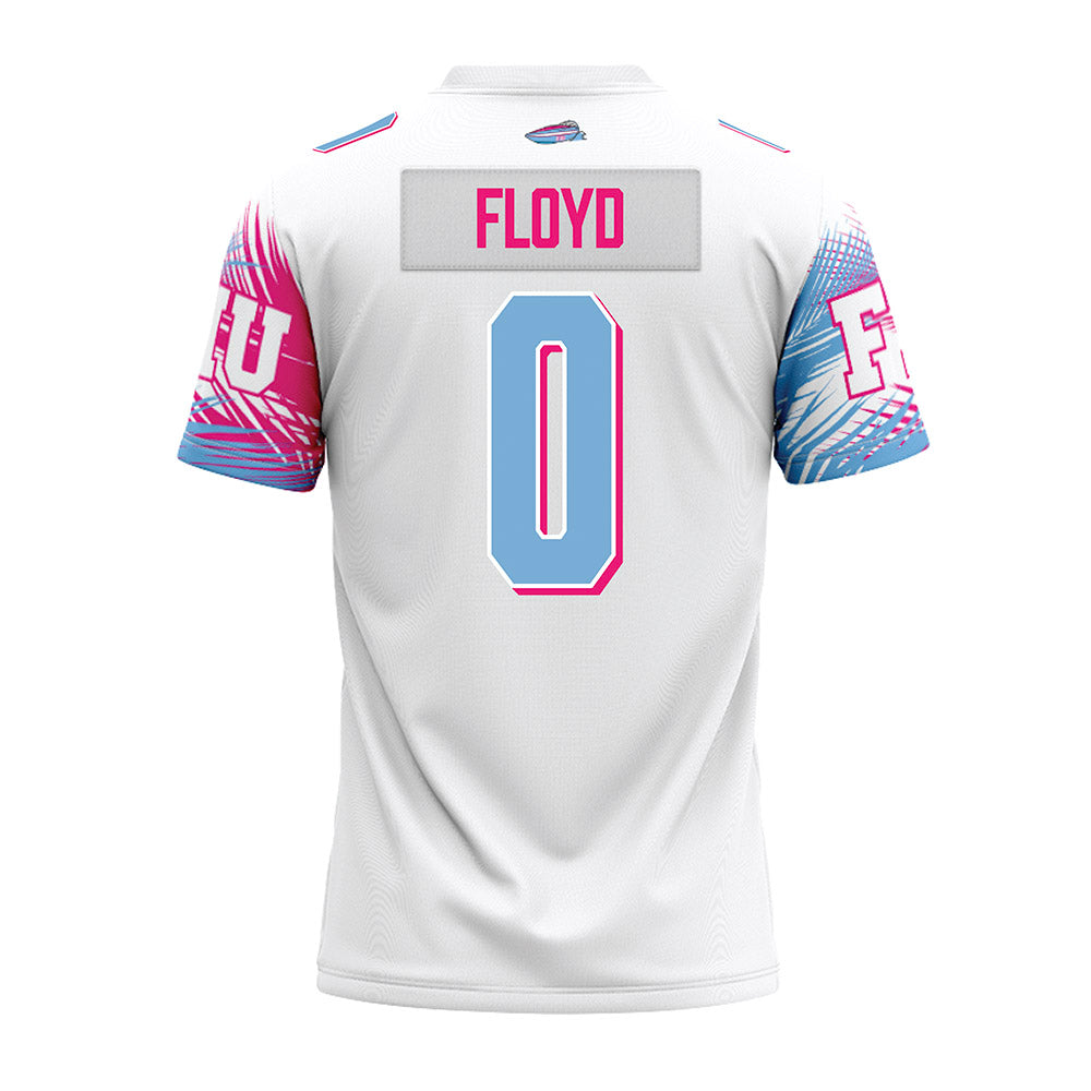 FIU - NCAA Football : Da'Vontae Floyd - Vice White Premium Football Jersey-1