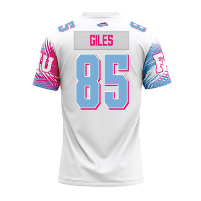 FIU - NCAA Football : Donovan Giles - Vice White Premium Football Jersey-1