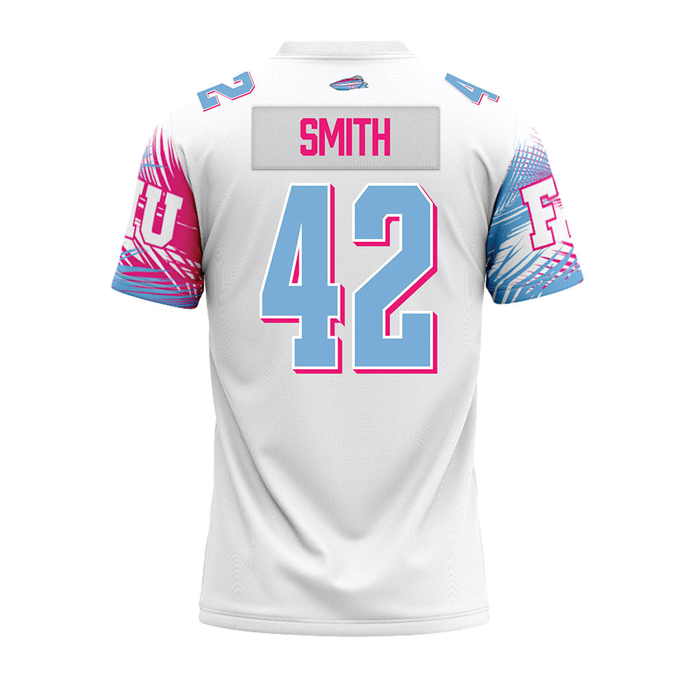 FIU - NCAA Football : Kani Smith - Vice White Premium Football Jersey-1