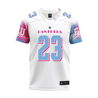 FIU - NCAA Football : Jakari Johnson - Vice White Premium Football Jersey-0